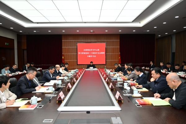 區委理論學習中心組舉行專題學習會